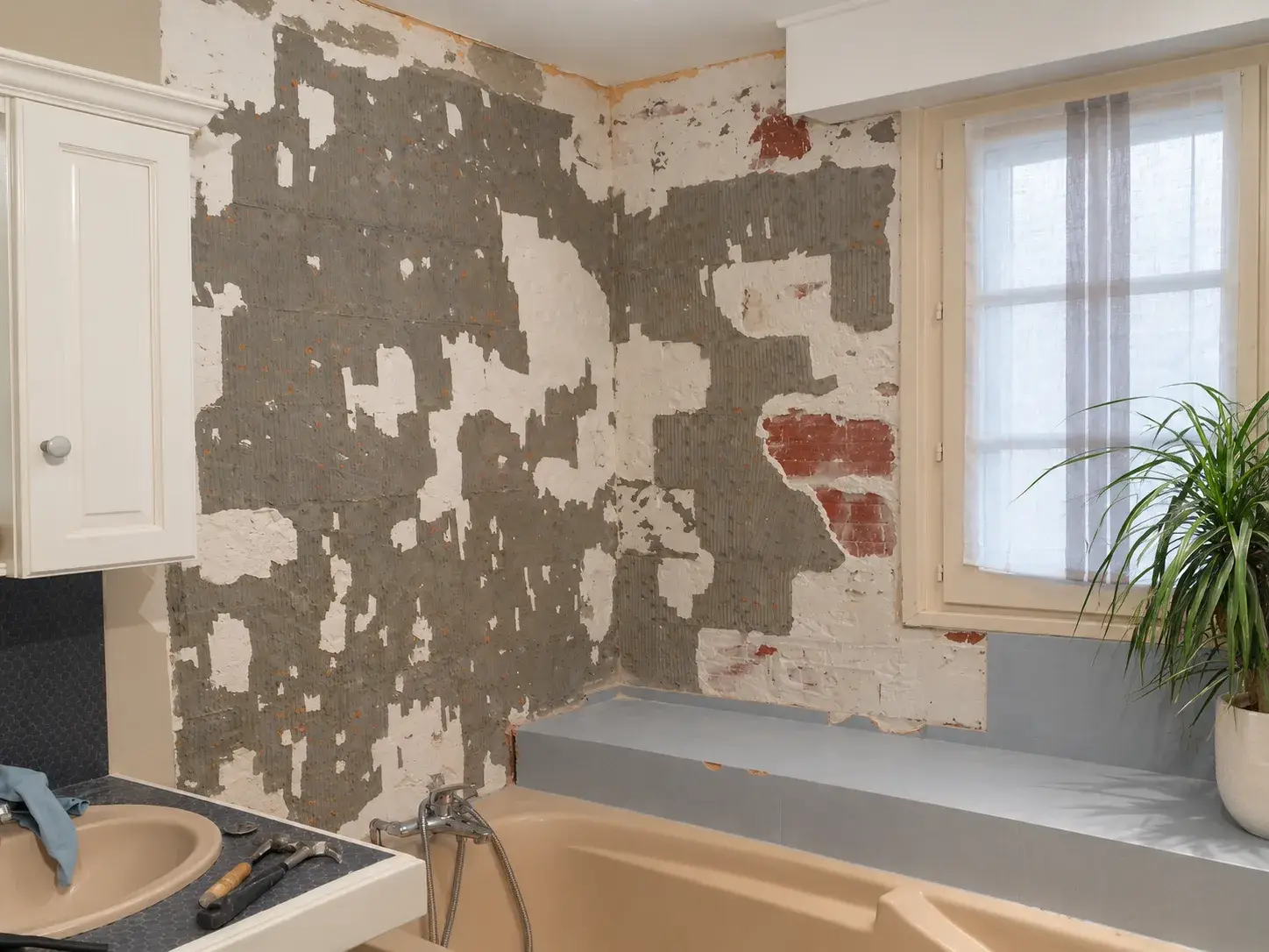 Rénovation d'une salle de bain à Trith-Saint-Léger, avant travaux